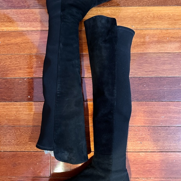 Stuart Weitzman 5050 Over-the-Knee Suede Boots - Picture 3 of 5